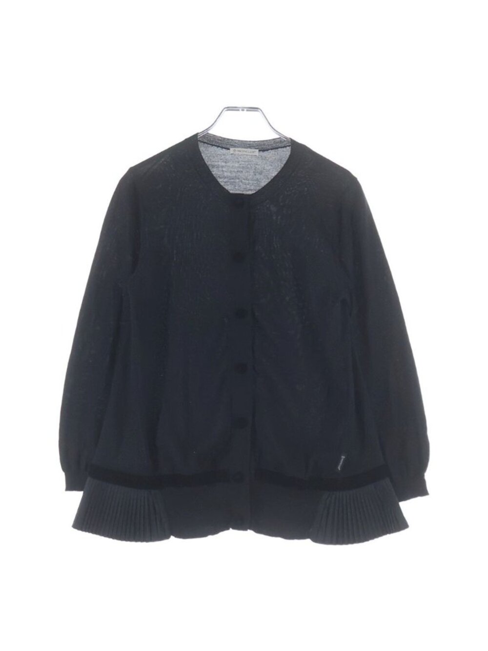 Moncler Wool Cardigan Black